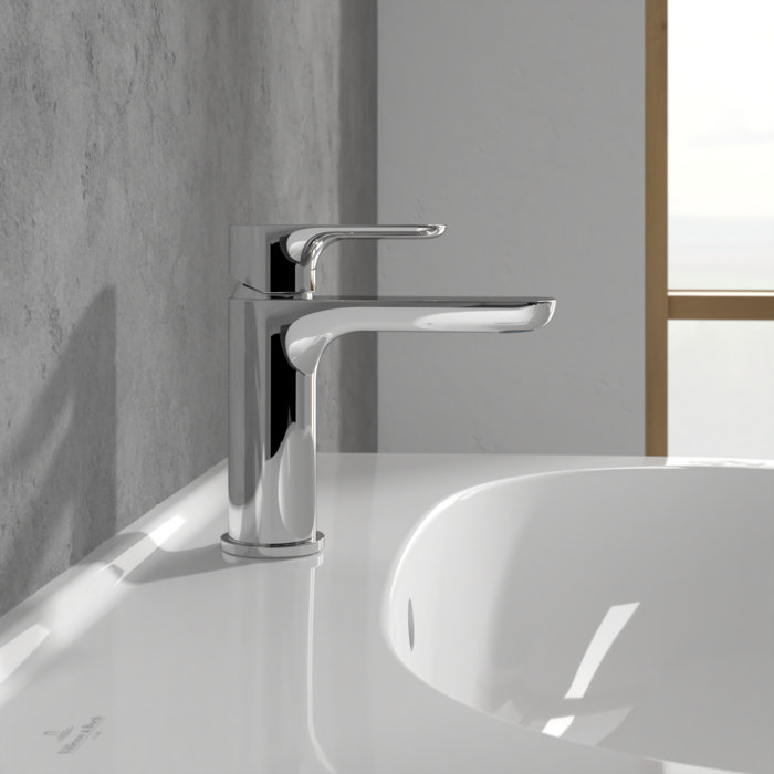 Villeroy and Boch O.novo Single Lever Basin Mixer - Chrome