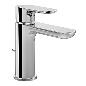 Villeroy and Boch O.novo Single Lever Basin Mixer with Pop-up Waste - Chrome