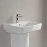 Villeroy and Boch O.novo Square 1TH Washbasin + Semi Pedestal