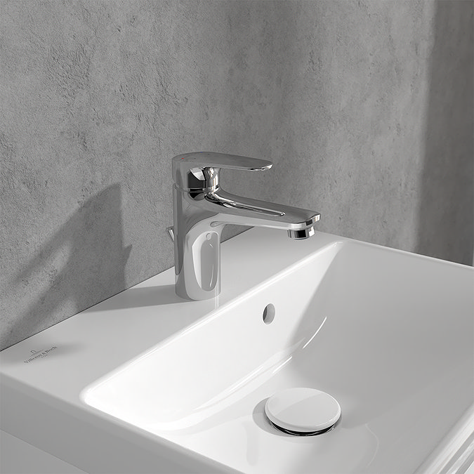 Villeroy and Boch O.novo Start Single Lever Basin Mixer with Pop-up Waste - Chrome