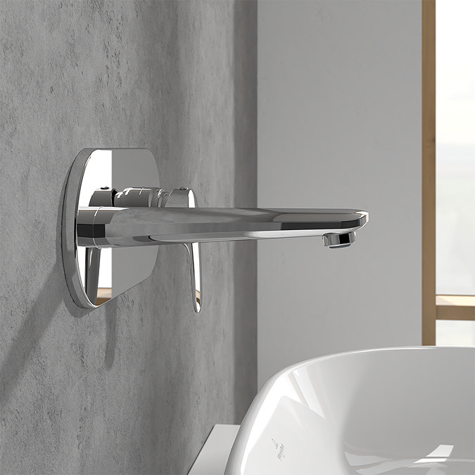 Villeroy and Boch O.novo Start Wall Mounted Single Lever Basin Mixer - Chrome