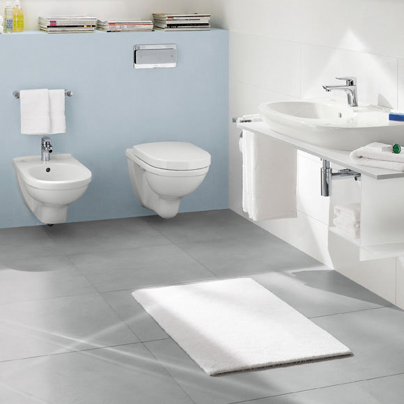 Villeroy and Boch O.novo Wall Hung Toilet + Soft Close Seat - 5660H101  Feature Large Image