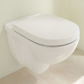 Villeroy and Boch O.novo Wall Hung Toilet + Soft Close Seat Medium Image