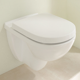 Villeroy and Boch O.novo Wall Hung Toilet + Soft Close Seat Large Image