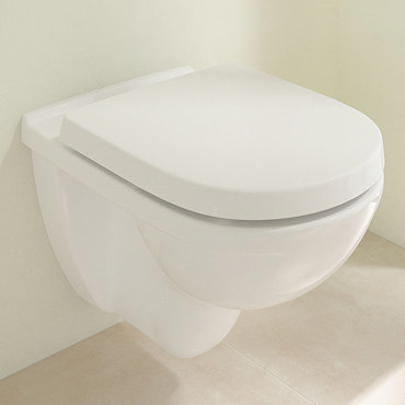 Villeroy and Boch O.novo Wall Hung Toilet + Soft Close Seat  Profile Large Image