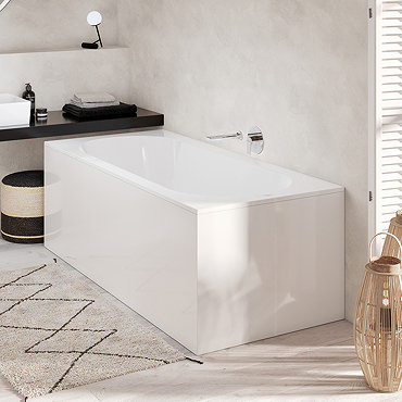 Villeroy and Boch Oberon 1900 x 900mm Double Ended Rectangular Bath  Profile Large Image