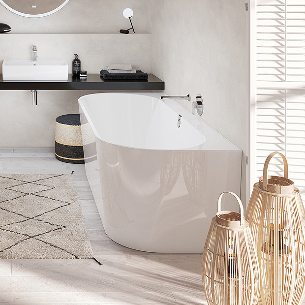 Villeroy and Boch Oberon 2.0 1800 x 800mm Back To Wall Bath