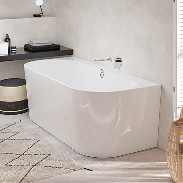 Villeroy and Boch Oberon 2.0 1800 x 800mm Back To Wall Bath  Profile Large Image