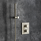 Villeroy and Boch Round Complete Shower Set - Brushed Nickel Matt