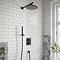 Villeroy and Boch Round Complete Shower Set - Matt Black