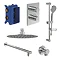 Villeroy and Boch Round Complete Shower Set with Slider Rail Kit