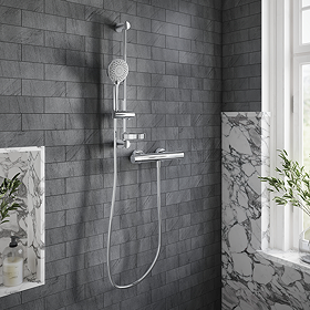 Villeroy and Boch Round Exposed Thermostatic Shower Mixer Set