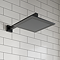 Villeroy and Boch Square Complete Shower Set - Matt Black