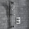 Villeroy and Boch Square Verve Complete Shower Set with Slider Rail Kit