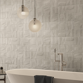 Villeroy and Boch Stageart Light Grey Decor Wall Tiles - 300 x 600mm