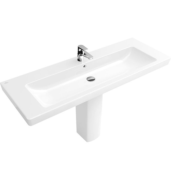 Villeroy and Boch Subway 2.0 1300mm 1TH Basin + Semi Pedestal Large Image