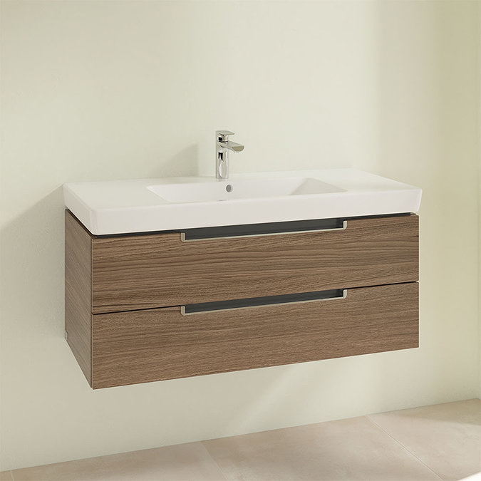 Villeroy and Boch Subway 2.0 Arizona Oak 1000mm Wall Hung 2-Drawer Vanity Unit  Profile Large Image