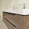 Villeroy and Boch Subway 2.0 Arizona Oak 1300mm Wall Hung Double Basin Vanity Unit  Feature Large Im