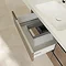 Villeroy and Boch Subway 2.0 Arizona Oak 1300mm Wall Hung Double Basin Vanity Unit  In Bathroom Larg