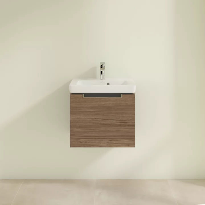 Villeroy and Boch Subway 2.0 Arizona Oak 500mm Wall Hung 1-Drawer Vanity Unit Feature Large Image