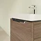 Villeroy and Boch Subway 2.0 Arizona Oak 500mm Wall Hung 1-Drawer Vanity Unit In Bathroom Large Ima
