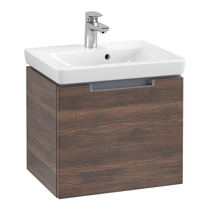 Villeroy and Boch Subway 2.0 Arizona Oak 500mm Wall Hung 1-Drawer Vanity Unit Large Image