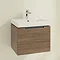 Villeroy and Boch Subway 2.0 Arizona Oak 550mm Wall Hung 1-Drawer Vanity Unit  Profile Large Image