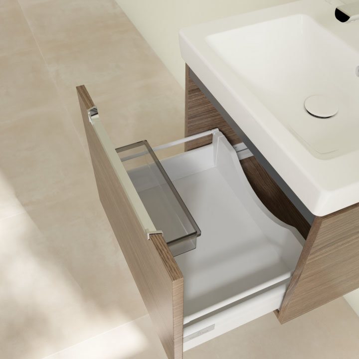 Villeroy and Boch Subway 2.0 Arizona Oak 550mm Wall Hung 1-Drawer Vanity Unit Standard Large Image