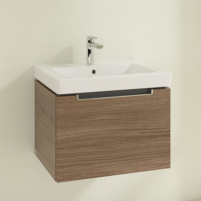 Villeroy and Boch Subway 2.0 Arizona Oak 600mm Wall Hung 1-Drawer Vanity Unit Profile Large Image