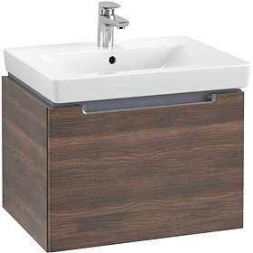 Villeroy and Boch Subway 2.0 Arizona Oak 600mm Wall Hung 1-Drawer Vanity Unit Large Image