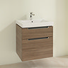 Villeroy and Boch Subway 2.0 Arizona Oak 600mm Wall Hung 2-Drawer Vanity Unit  Profile Large Image