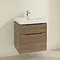 Villeroy and Boch Subway 2.0 Arizona Oak 600mm Wall Hung 2-Drawer Vanity Unit Profile Large Image