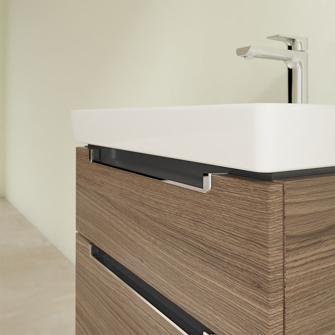 Villeroy and Boch Subway 2.0 Arizona Oak 600mm Wall Hung 2-Drawer Vanity Unit  Feature Large Image