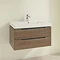 Villeroy and Boch Subway 2.0 Arizona Oak 800mm Wall Hung 2-Drawer Vanity Unit Profile Large Image