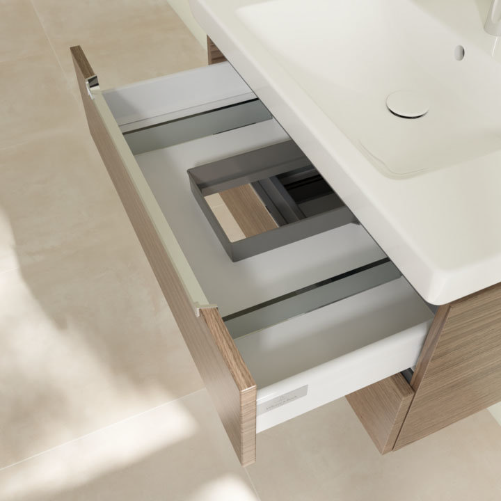 Villeroy and Boch Subway 2.0 Arizona Oak 800mm Wall Hung 2-Drawer Vanity Unit Standard Large Image