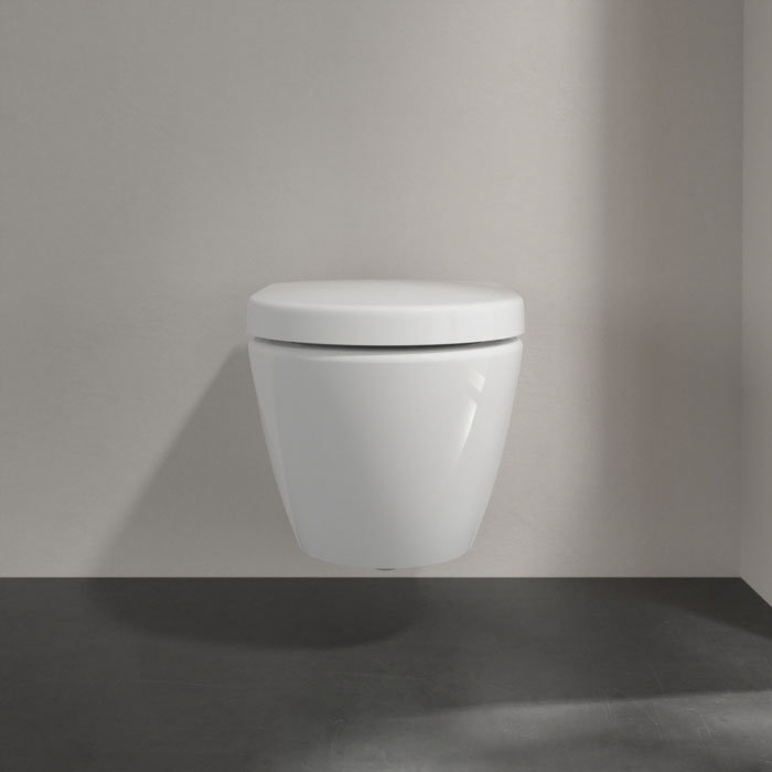 Villeroy and Boch Subway 2.0 DirectFlush Compact Rimless Wall Hung Toilet + Soft Close Seat  Profile