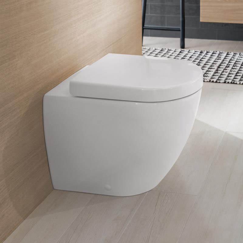 Villeroy and Boch Subway 2.0 DirectFlush Rimless Back to Wall Toilet + Soft Close Seat Large Image