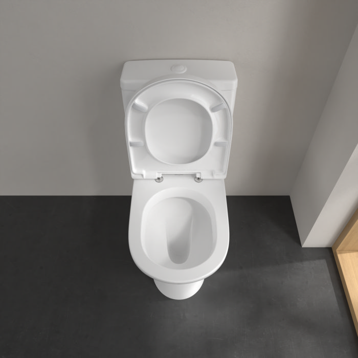 Villeroy and Boch Subway 2.0 DirectFlush Rimless BTW Close Coupled Toilet (Bottom Entry Water Inlet) + Soft Close Seat