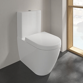 Villeroy and Boch Subway 2.0 DirectFlush Rimless BTW Close Coupled Toilet (Bottom Entry Water Inlet)