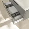 Villeroy and Boch Subway 2.0 Glossy Grey 1000mm Wall Hung 2-Drawer Vanity Unit In Bathroom Large Im