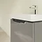 Villeroy and Boch Subway 2.0 Glossy Grey 500mm Wall Hung 1-Drawer Vanity Unit In Bathroom Large Ima