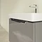 Villeroy and Boch Subway 2.0 Glossy Grey 600mm Wall Hung 1-Drawer Vanity Unit  Feature Large Image