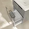 Villeroy and Boch Subway 2.0 Glossy Grey 600mm Wall Hung 2-Drawer Vanity Unit  In Bathroom Large Ima