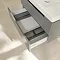 Villeroy and Boch Subway 2.0 Glossy Grey 800mm Wall Hung 2-Drawer Vanity Unit  In Bathroom Large Ima