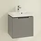 Villeroy and Boch Subway 2.0 Glossy Grey Wall Hung 1-Drawer Vanity Unit Profile Large Image