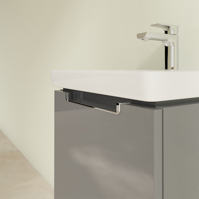 Villeroy and Boch Subway 2.0 Glossy Grey Wall Hung 1-Drawer Vanity Unit Feature Large Image