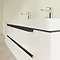 Villeroy and Boch Subway 2.0 Glossy White 1300mm Wall Hung Double Basin Vanity Unit Feature Large I