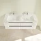 Villeroy and Boch Subway 2.0 Glossy White 1300mm Wall Hung Double Basin Vanity Unit  Standard Large 