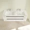 Villeroy and Boch Subway 2.0 Glossy White 1300mm Wall Hung Double Basin Vanity Unit Standard Large