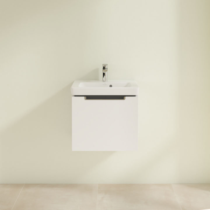 Villeroy and Boch Subway 2.0 Glossy White 500mm Wall Hung 1-Drawer Vanity Unit  Feature Large Image